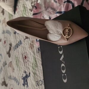 Beige Coach Pumps